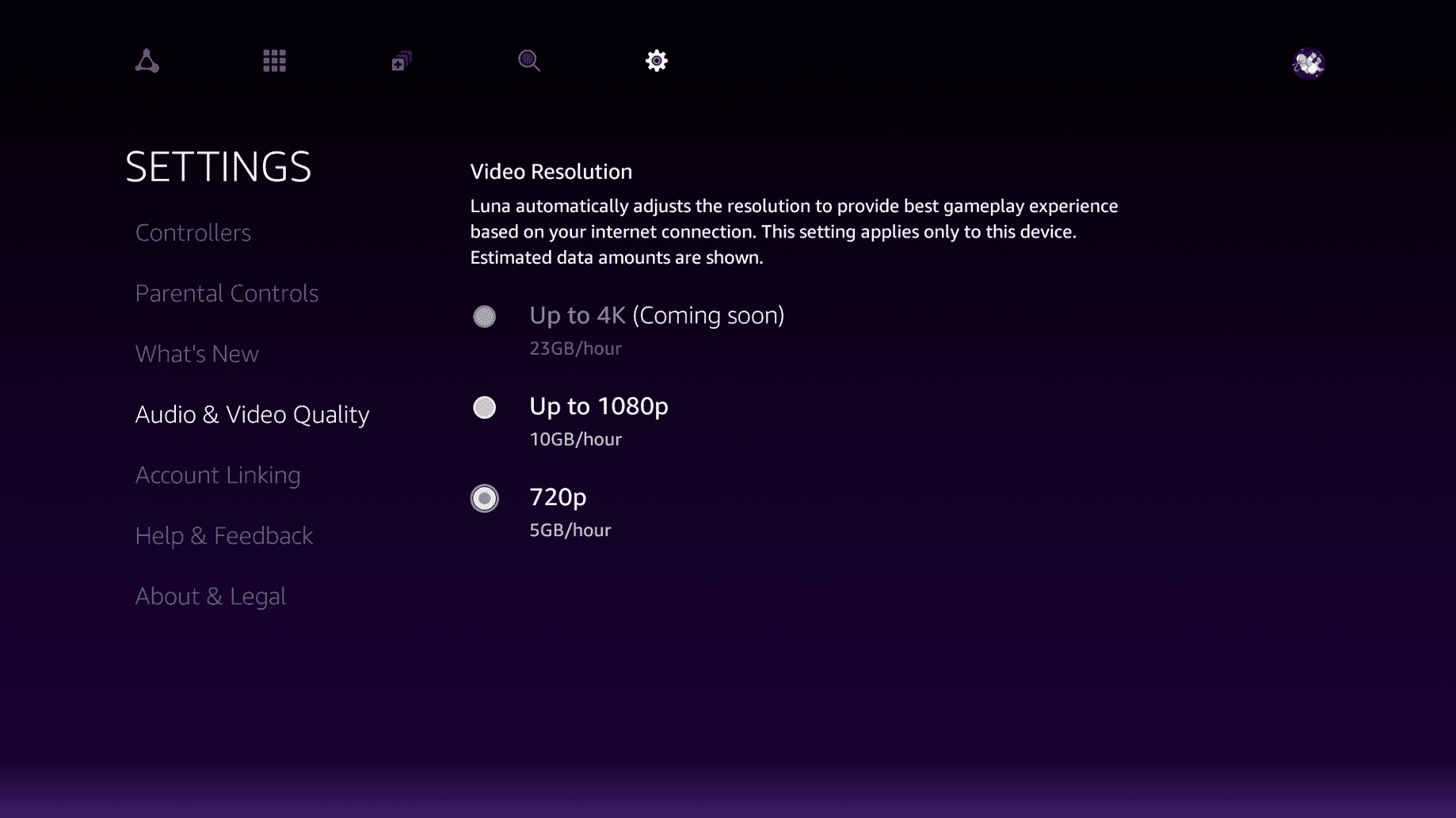 Amazon Luna resolutie cloud gaming