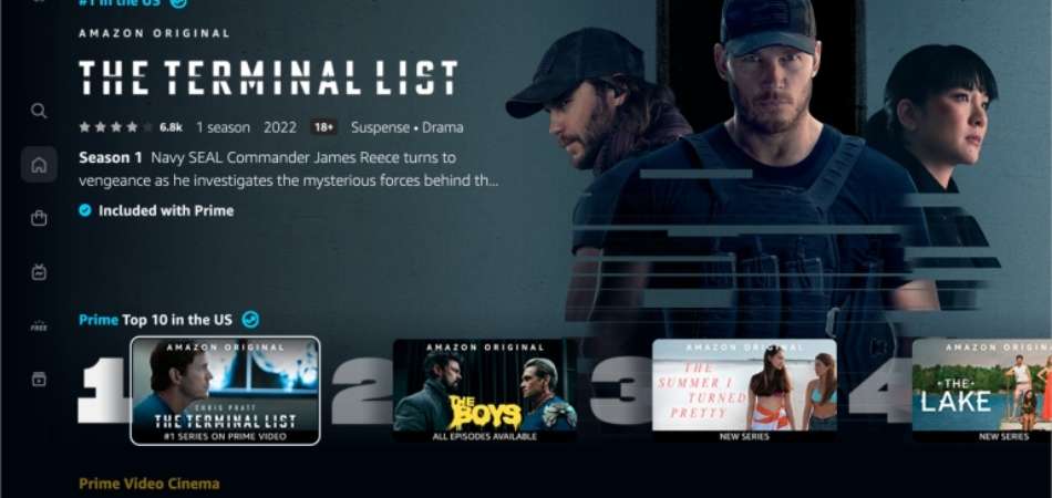 Top 10 lijst Prime Video